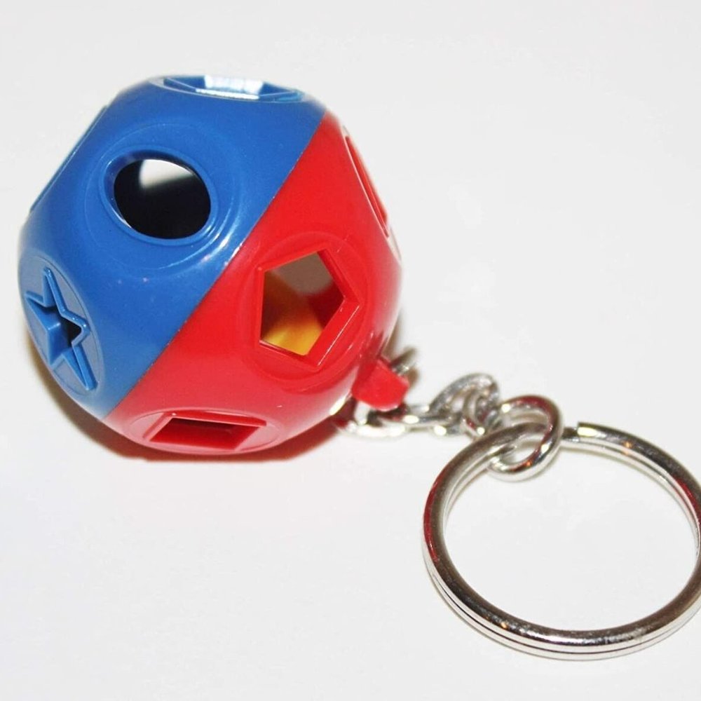 Tupperware Single Shape-O Ball Toy Keychain Key Chain New in Package